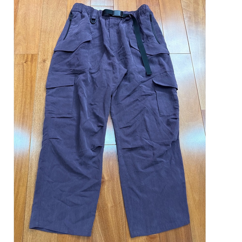 NWT Y-3 Solid Twill Utility Cargo Pants in the Noble Purple size L